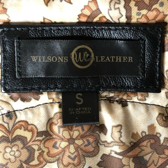 Wilson’s Leather Vest with Suede Flowers Sz S - Picture 6 of 7